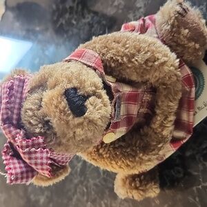 Boyds Bears Plaid Outfit Teddy Bear
